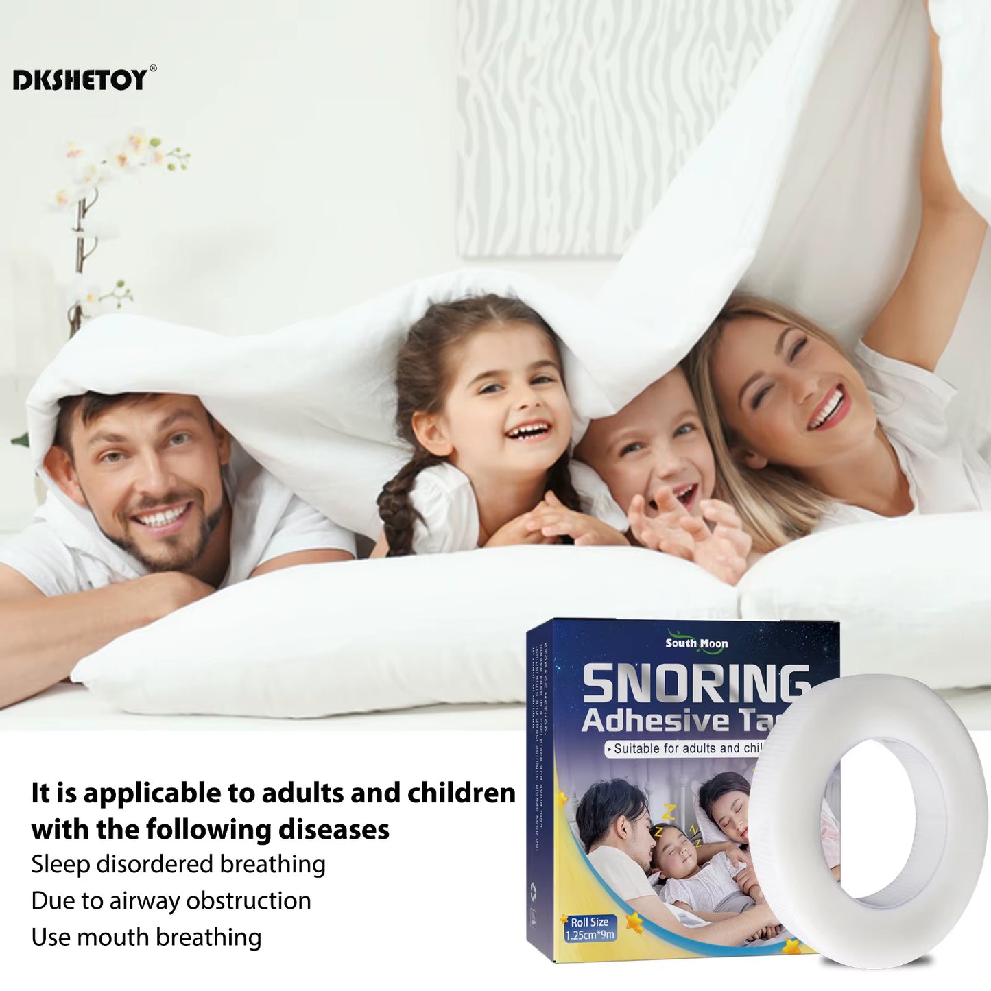 9M Snoring Tape Pe Mouth Tape Sleep Strip for Sleeping anti Snoring Mouth Tape Improve Sleep Mouth Sticker anti Snoring Strip